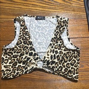 Leopard Print Women's Top